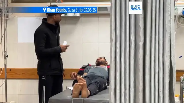 Video thumbnail for Israeli army says it fired warning shots and denies killing 27 near aid site