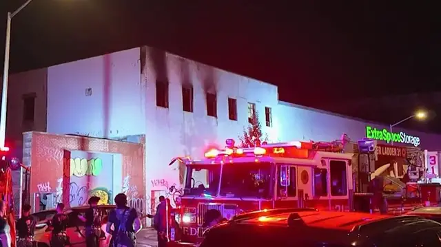Video thumbnail for 1 firefighter hurt battling second-alarm fire inside West Farms Road commercial building