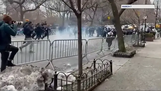 Video thumbnail for New York leaders accuse Trump of 'defunding the police' in counterterror funding fight