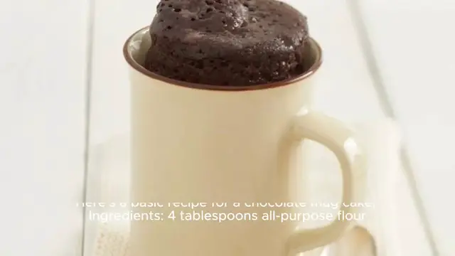 Video thumbnail for Mug Cake Recipe