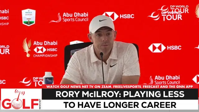 'Video thumbnail for Rory McIlroy: My schedule has fewer events to extend my career'