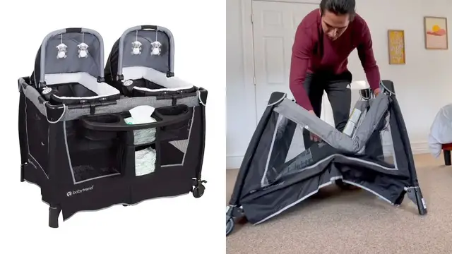 Video thumbnail for How This Baby Trend Foldable Nursery Works
