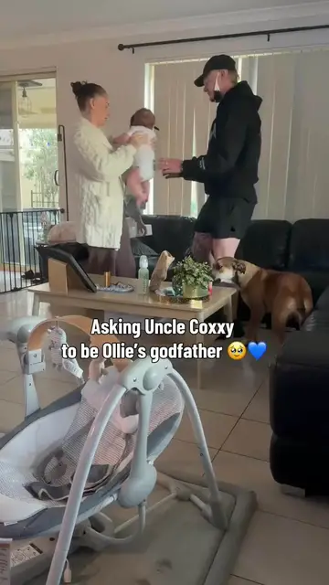Video thumbnail for Best Friend Surprised with Godfather Role for Baby Ollie