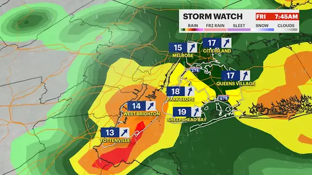 Video thumbnail for Temperature swings high and low through the weekend in the Bronx with breezy storms ahead on Friday