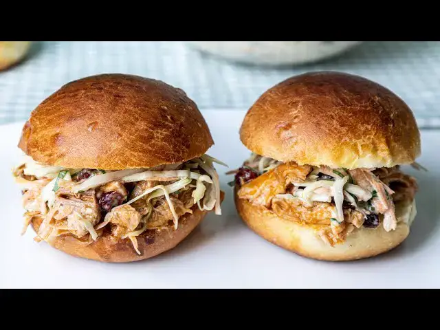 Video thumbnail for Saucy Chicken Sliders and Slaw | Easier Eats