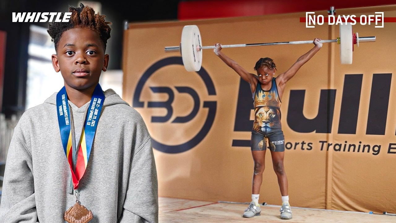 Video thumbnail for 9-Year-Old Olympic Weightlifter Might Be The STRONGEST Kid In The World!?