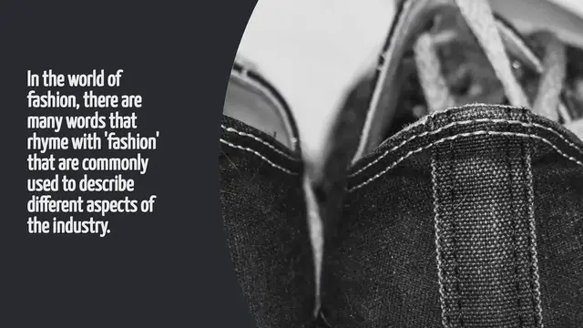 Video thumbnail for What Rhymes With Fashion