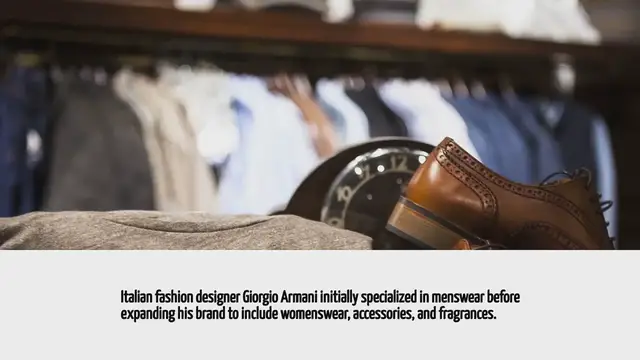 Video thumbnail for Italian Fashion Designer Who Initially Specialized In Menswear