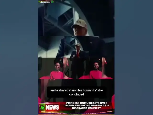 Video thumbnail for Princess Oniru Reacts Over Trump Remarking Nigeria As 'A Disgraced Country'