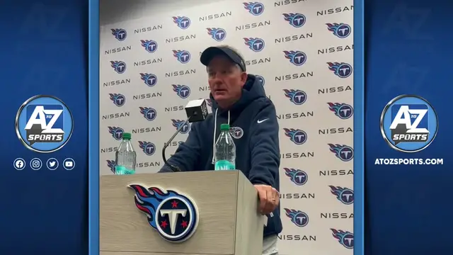 'Video thumbnail for a to z sports nashville: tennessee titans locker room post-game media vs chargers: mccoy, skoronski, dike, barton'