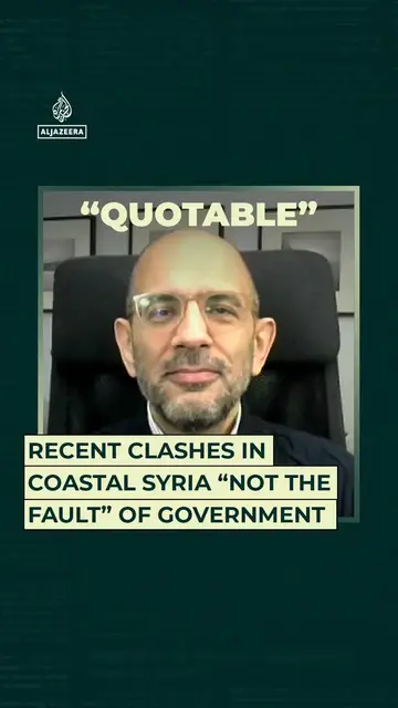 Video thumbnail for Recent clashes in coastal Syria “not the fault” of government
