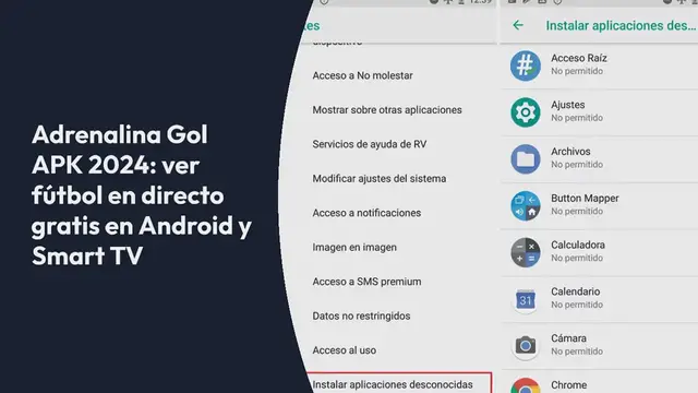 Video thumbnail for Adrenalina Gol APK 2024: ver fútbol en directo gratis en Android y Smart TV