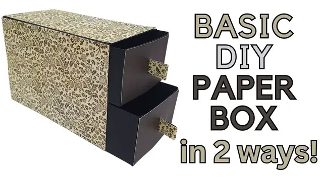 Video thumbnail for Basic DIY Paper Box