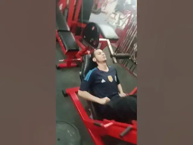 Video thumbnail for leg  press excersise in iron man gym#motivation #gymmotivation #sports #fitnesspakistan