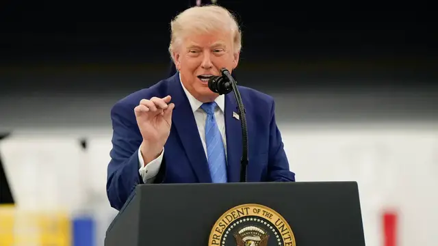 Video thumbnail for Trump says Iran must stop ‘proxies’ in Lebanon or US will hit Iran 'very hard again'