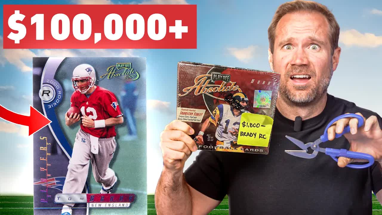 Video thumbnail for Sports Card Investor: Hunting a $100,000 Tom Brady Rookie Card!