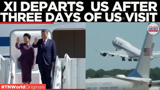 Video thumbnail for Trump-Xi Summit Ends as Chinese President Departs Washington | Times Now World 2026-09-26 00:29