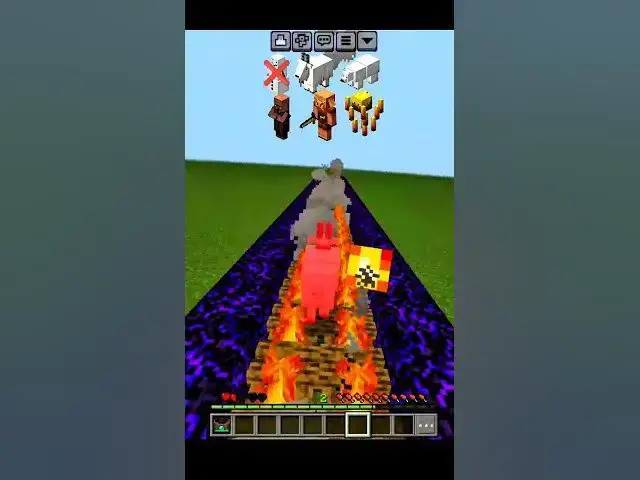 'Video thumbnail for Minecraft mobs Vs campfire 馃敟 #minecraft #silviogamer #gaming #minecraftshorts #shorts'