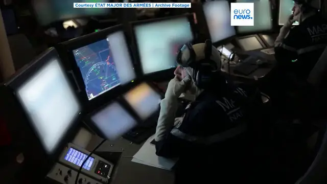 Video thumbnail for France's Navy intercepts sanctioned oil tanker in the Mediterranean sailing from Russia