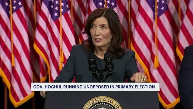 Video thumbnail for Governor Hochul to run unopposed in primary election on democratic ballot