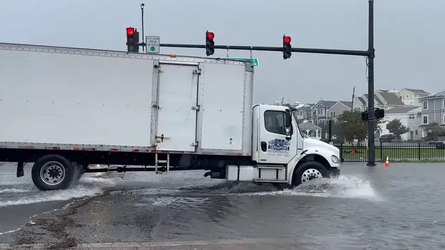 Video thumbnail for US: Severe Coastal Flooding Hits Ocean City, NJ.