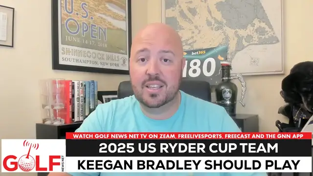 'Video thumbnail for Keegan Bradley should be Ryder Cup playing captain'
