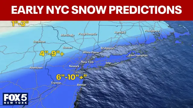 Video thumbnail for NYC weather latest: Snow totals, timeline, impacts