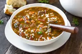 Video thumbnail for Beef Barley Soup Recipe