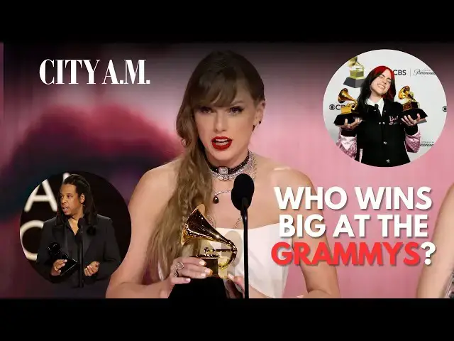 Video thumbnail for Taylor Swift wins Album of the Year as Jay Z calls out Grammy Awards for snubbing Beyoncé