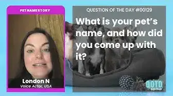 Video thumbnail for London has mistaken identity to thanks for her cat's name!