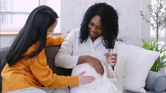 Video thumbnail for 50+ Pregnant Woman Touching | Her Baby Belly |Touching | Stroking Her Belly