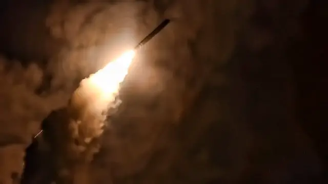 Video thumbnail for U.S. Navy Launches Cruise Missiles At Syria April 13, 2018
