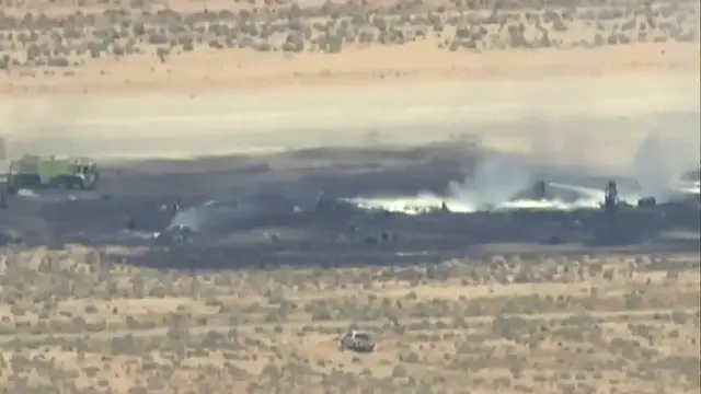 Video thumbnail for B-52 goes down moments after takeoff, killing all eight on test mission