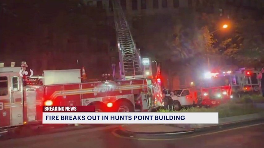 Video thumbnail for Two people hurt, including one firefighter, in Hunts Point building fire