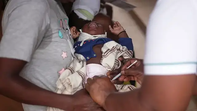 'Video thumbnail for New malaria drug brings hope for infants in Uganda'