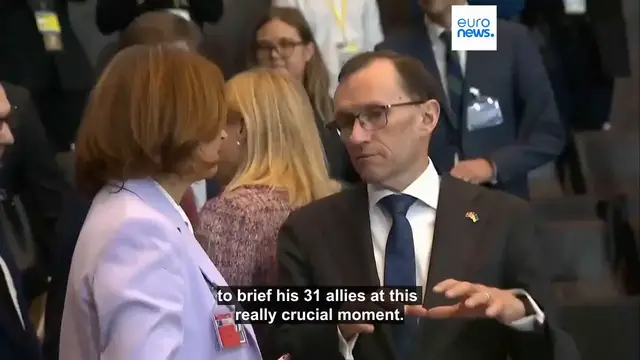 Video thumbnail for Europe and Canada on track to buy €4.3bn of US weapons for Ukraine this year, Rutte says