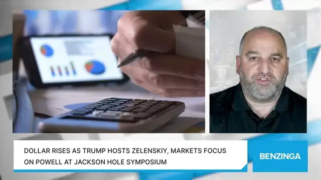 'Video thumbnail for Dollar Rises As Trump Hosts Zelenskiy, Markets Focus On Powell At Jackson Hole Symposium'