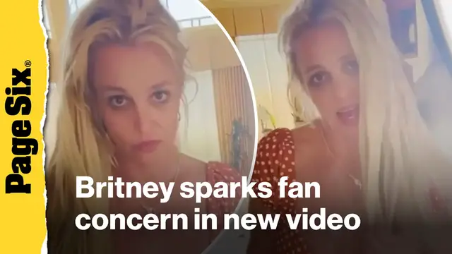 'Video thumbnail for Britney Spears sparks fan concern after singing off-key in messy home video'