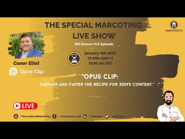 Video thumbnail for Opus Clip: Farther and Faster the Recipe for 2024's Content!