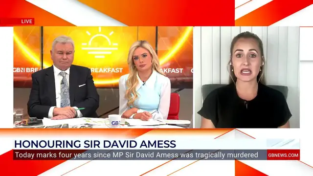 'Video thumbnail for WATCH: Katie Amess tells GB News her family's 'lives are destroyed' as she marks four years since Sir David Amess murder'