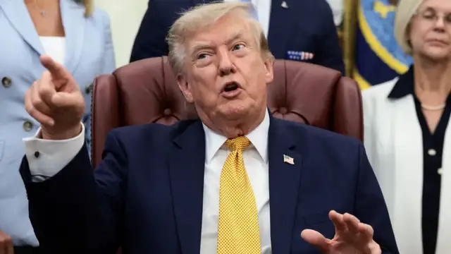 Video thumbnail for Trump says US-Iran talks continue, warns Tehran faces 'last chance'