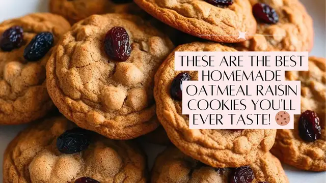 Video thumbnail for _Homemade Oatmeal Raisin Cookies🍪