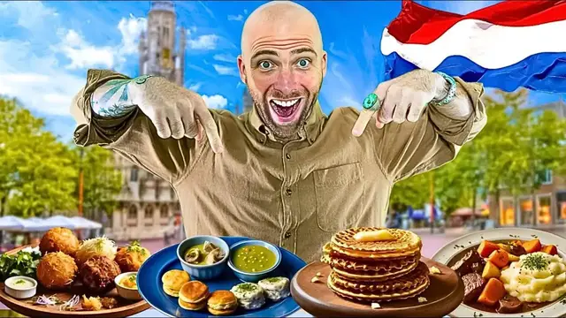 'Video thumbnail for Amsterdam’s Traditional Dutch Food Tour In Jordaan!! Most Beautiful In The Netherlands?!'