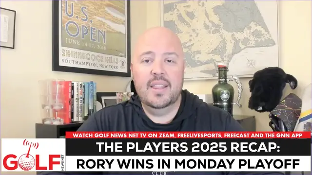 'Video thumbnail for Rory McIlroy wins 2025 The Players after JJ Spaun disaster'