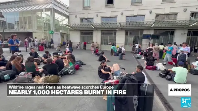 Video thumbnail for 'Fire risk will increase globally', expert warns as wildfire rages south of Paris