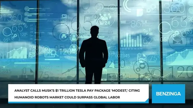 'Video thumbnail for Analyst Calls Musk’s $1 Trillion Tesla Pay Package 'Modest,' Citing Humanoid Robots Market Could Surpass Global Labor'
