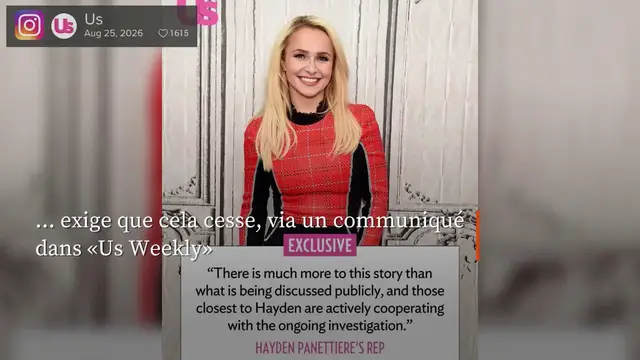 Video thumbnail for Le coup de gueule du porte-parole d'Hayden Panettiere face aux rumeurs.
