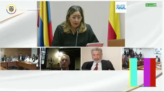 'Video thumbnail for Ex-Colombian president Uribe convicted of witness tampering and bribery'