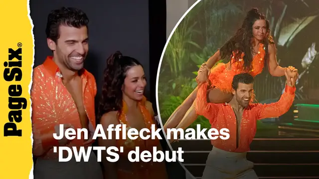 'Video thumbnail for Jen Affleck makes 'DWTS' debut after Dunkin commercial drops'