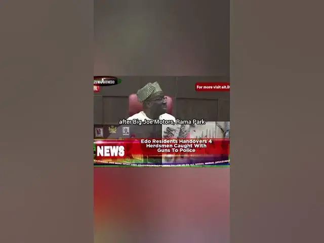 'Video thumbnail for Edo Residents Handovers 4 Herdsmen Caught With Guns To Police'